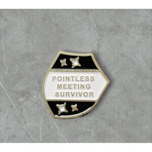 15 Pointless meeting Supervisor| Humorous | Sarcastic Pins | Brooches